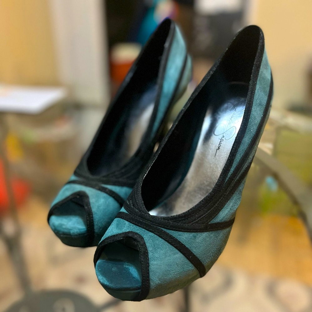 Jessica Simpson Suede Heels - Excellent Condition